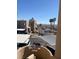 View from balcony overlooking parking area and desert landscape at 2240 Highpointe Dr # 201, Laughlin, NV 89029