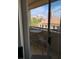 Balcony features a table and chairs with a view of the city at 270 E Flamingo Rd # 433, Las Vegas, NV 89169