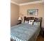 A cozy bedroom featuring a comfortable king-sized bed and stylish decor at 270 E Flamingo Rd # 433, Las Vegas, NV 89169