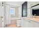 Bright bathroom featuring a tub with a view, complemented by modern fixtures and a sleek, contemporary design at 322 Karen Ave # 2501, Las Vegas, NV 89109