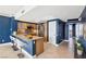 Modern kitchen with granite countertops, stainless appliances, and stylish barstool seating at 322 Karen Ave # 2501, Las Vegas, NV 89109
