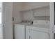 Convenient laundry room with a full-size washer and dryer at 3640 Chateau Meadow St, Las Vegas, NV 89129