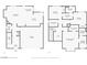 Detailed floor plan showcasing the layout of the home's first and second floors with dimensions at 511 Via Ripagrande Ave, Henderson, NV 89011