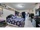 Bedroom with tiled floors, a bed, and a dresser at 6202 La Palma Pkwy, Las Vegas, NV 89118