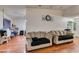 Living room with two sofas and hardwood floors at 6202 La Palma Pkwy, Las Vegas, NV 89118