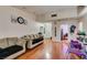 Bright living room featuring hardwood floors and neutral paint at 6202 La Palma Pkwy, Las Vegas, NV 89118