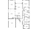 Detailed floor plan showcasing the layout of the house with labeled rooms and dimensions for each space at 6944 Puetollano Dr, North Las Vegas, NV 89084