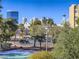 Community view shows off the Stratosphere and other nearby buildings at 725 N Royal Crest Cir # 213, Las Vegas, NV 89169