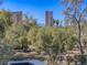View of the Wynn and Encore Hotels from the property at 725 N Royal Crest Cir # 213, Las Vegas, NV 89169