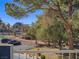 Balcony view of walking trail, nearby buildings and the Las Vegas Sphere at 725 N Royal Crest Cir # 213, Las Vegas, NV 89169