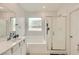 Relaxing bathroom featuring a tub-shower combo and sink with vanity at 8125 Skye Vineyard Dr, Las Vegas, NV 89166