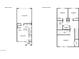 Detailed floor plan showcases the layout of both the first and second story at , North Las Vegas, NV 89084