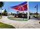 Community playground with a colorful shade structure offers a fun and safe play area for children at 10699 Sariah Skye Ave, Las Vegas, NV 89166