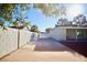 Long driveway leading to a backyard with block walls, providing ample parking space at 1254 Melville Dr, Las Vegas, NV 89102