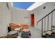 Charming patio with comfortable seating, grill, and private outdoor access at 1800 Edmond St # 215, Las Vegas, NV 89146