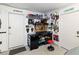 Garage features a workbench, tools, and well-organized storage at 2111 River City Dr, Laughlin, NV 89029