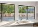 Kitchen sink offers views of backyard pool at 2501 Wimbledon Dr, Las Vegas, NV 89107