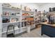 Well-organized walk-in pantry with ample shelving, appliances, and countertop space at 3503 Luca Point Ave, Henderson, NV 89044