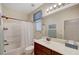 Bathroom with shower and large countertop at 4340 Hatch Bend Ave, North Las Vegas, NV 89031