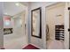 Hallway view of laundry room at 4340 Hatch Bend Ave, North Las Vegas, NV 89031