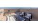 Inviting rooftop deck with stylish furniture and views of the city at 436 Trevinca St, Las Vegas, NV 89138