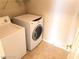 Washer and dryer hookups in laundry room at 4905 Morning Falls Ave, Las Vegas, NV 89131