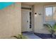 Inviting front entrance with a decorative security door and manicured landscaping at 5155 W Tropicana Ave # 1052, Las Vegas, NV 89103