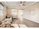 Bright and inviting living room with hardwood floors and modern decor at 6035 Eganridge Ct, North Las Vegas, NV 89081