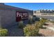 Palmer Ranch Community sign with landscaping and clear blue skies at 6618 Palm Branch St, North Las Vegas, NV 89086