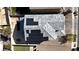 Aerial view of a home with solar panels on the roof at 6832 Upland Heights Ave, Las Vegas, NV 89142