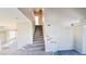 Carpeted staircase leading to the upper level of the home at 7244 Buglehorn St, Las Vegas, NV 89131