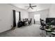 Bonus room with ample space, neutral carpet and a ceiling fan at 1601 W Calvada Blvd, Pahrump, NV 89048