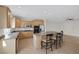Spacious kitchen with stainless steel appliances, granite countertops, and large island at 2405 Esteem Ridge Dr, Henderson, NV 89052