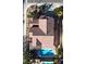 High angle aerial view of the residence and the neighboring community with well-maintained yards at 2529 Vera Cruz Cir, Henderson, NV 89074