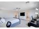 Open bedroom offers ample space, neutral color palette, and great natural light at 3524 Crotone Ave, Henderson, NV 89044