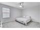 Bright bedroom with a ceiling fan and one large window at 3524 Crotone Ave, Henderson, NV 89044
