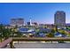 Stunning evening view of the Las Vegas skyline from the balcony at 353 E Bonneville Ave # 447, Las Vegas, NV 89101