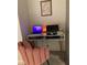 Bright home office setup with desk, chair, and stylish decor at 353 E Bonneville Ave # 447, Las Vegas, NV 89101
