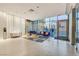 Contemporary lobby with stylish furniture, large windows, and sleek design at 353 E Bonneville Ave # 447, Las Vegas, NV 89101