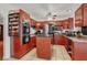 Spacious kitchen with island and stainless steel appliances, designed for efficient cooking and meal preparation at 5005 Harmony Ave, Las Vegas, NV 89107