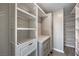 Custom closet featuring shelving and bright lighting at 513 Elm St, Boulder City, NV 89005