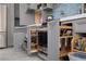 Well-equipped kitchen with stainless steel oven and convenient pull out storage at 575 Lacabana Beach Dr, Las Vegas, NV 89138