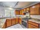 Kitchen showcasing granite countertops, stainless steel appliances, and lots of storage at 7267 Sequoia Springs Dr, Las Vegas, NV 89147