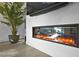 Modern linear fireplace with decorative crystals, complemented by stylish decor at 803 Bolide St, Las Vegas, NV 89138