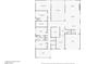 Detailed floor plan showcasing the layout of the house with dimensions and room names at 803 Bolide St, Las Vegas, NV 89138