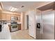 Functional kitchen featuring stainless steel appliances and ample cabinet storage at 8068 Cetus Cir, Las Vegas, NV 89128