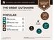 Outdoor report showing nearby outdoor activities, including parks, golf courses, and hiking trails at 820 Sandhill Sage St, Henderson, NV 89052