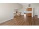 Bright upstairs area with wood-look floors, high ceilings, and natural light; perfect for versatile living at 8912 Dio Guardi Dr, Las Vegas, NV 89117