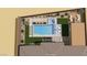 Aerial rendering of a backyard featuring a pool, built in spa, seating and lounging areas at 10016 Copper Edge Rd, Las Vegas, NV 89148