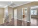 Upstairs hallway leading to bedrooms and bathrooms at 21 Bridal Falls Ct, Las Vegas, NV 89148